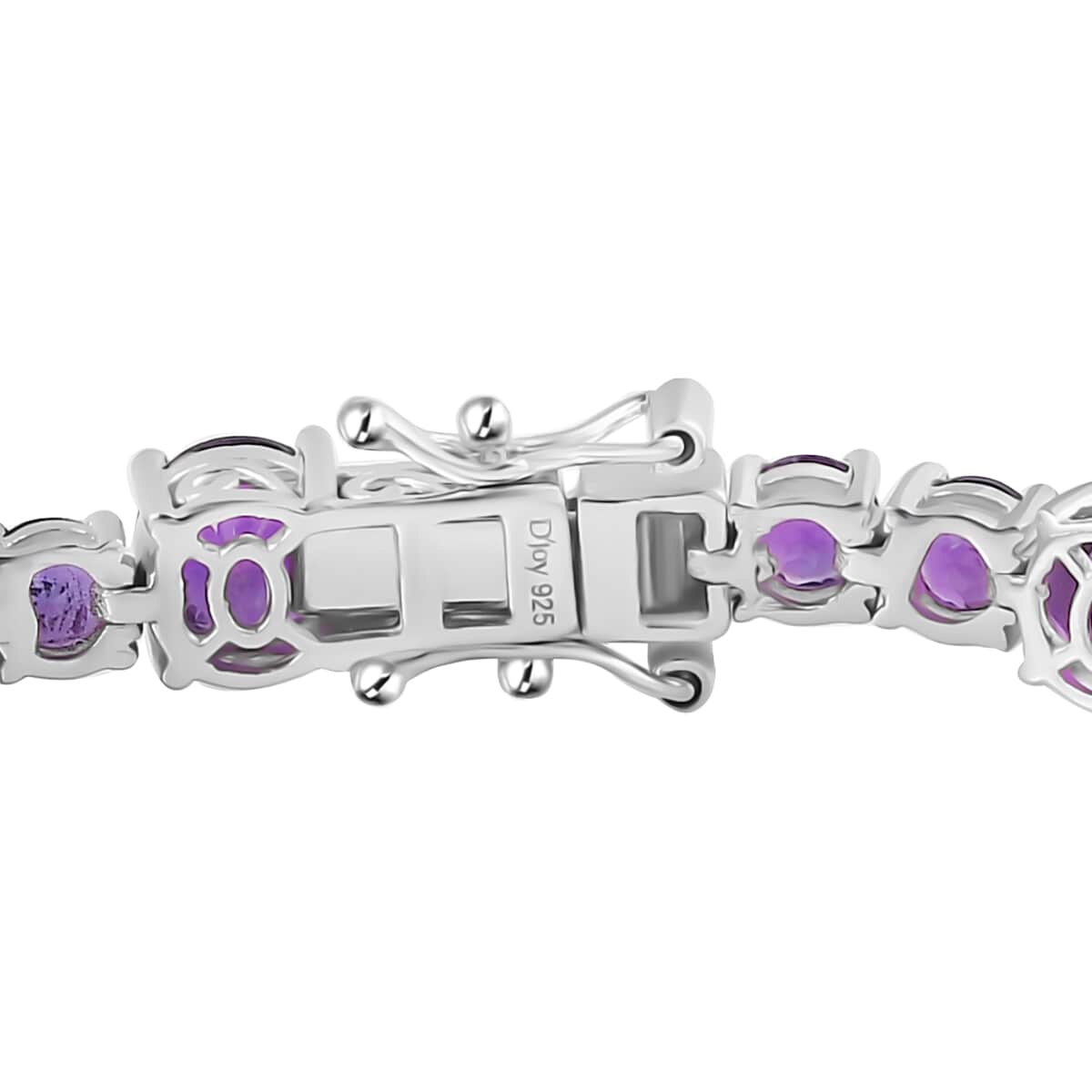 African Amethyst Bracelet in Platinum Over Sterling Silver (7.25 In) 14.30 ctw image number 2