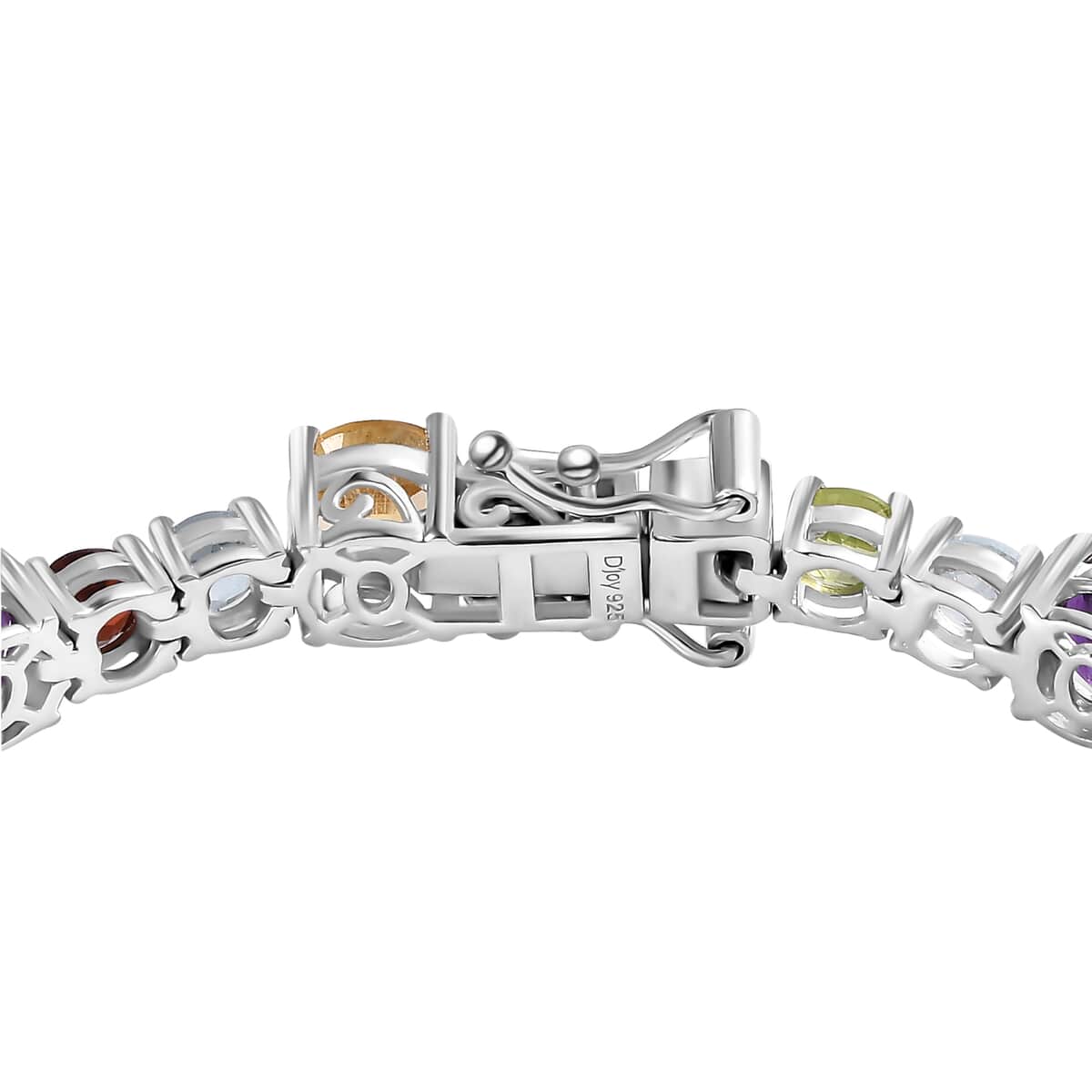 Multi Gemstone Bracelet in Platinum Over Sterling Silver (7.25 In) 16.75 ctw image number 3