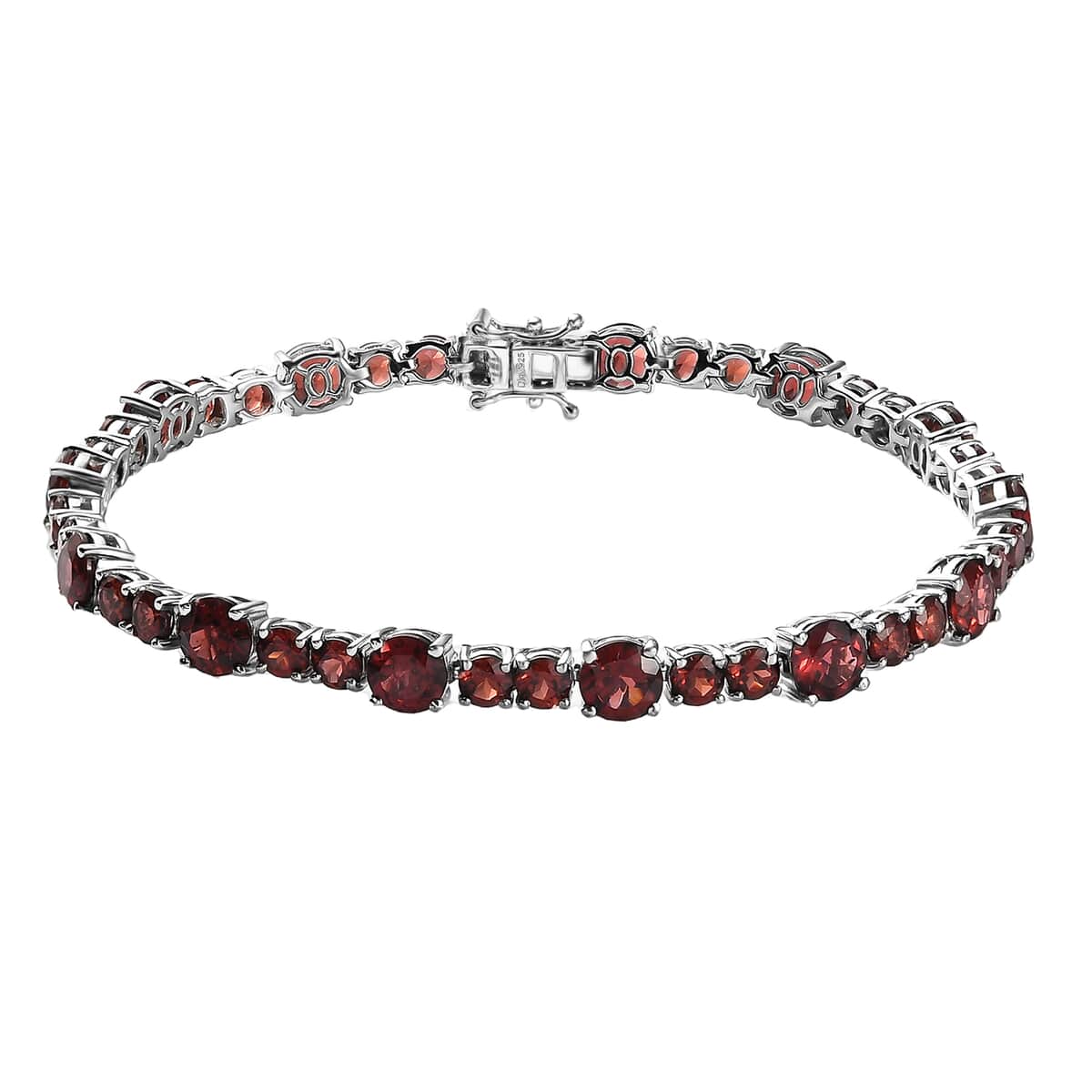 Mozambique Garnet Bracelet in Platinum Over Sterling Silver (8.00 In) 21.50 ctw image number 0