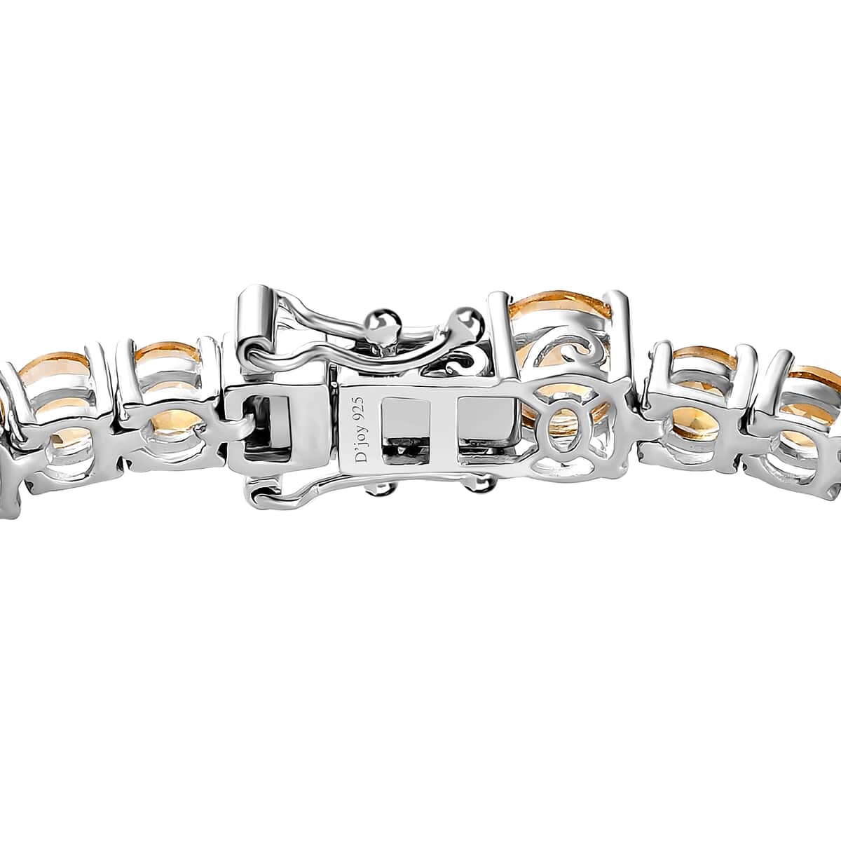 Brazilian Citrine Bracelet in Platinum Over Sterling Silver (8.00 In) 15.60 ctw image number 3