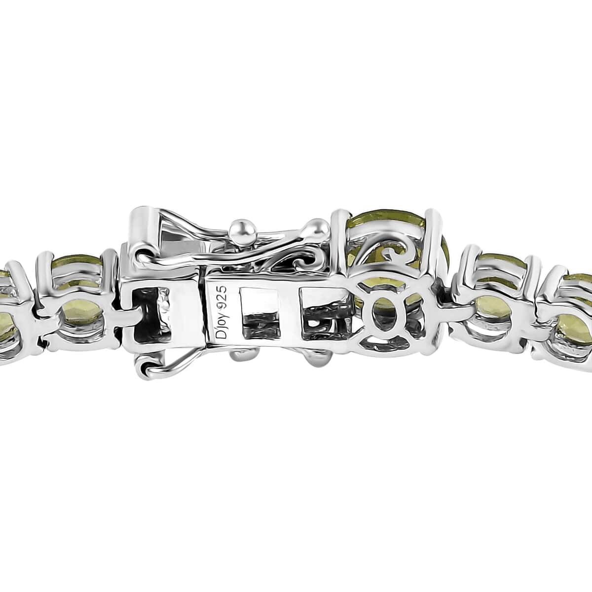 Peridot Bracelet in Platinum Over Sterling Silver (8.00 In) 18.60 ctw image number 3