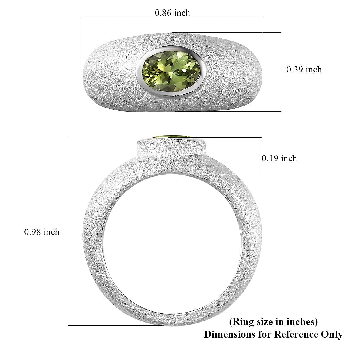 Premium Natural Calabar Green Tourmaline Solitaire Ring in Platinum Over Sterling Silver (Size 10.0) 0.75 ctw