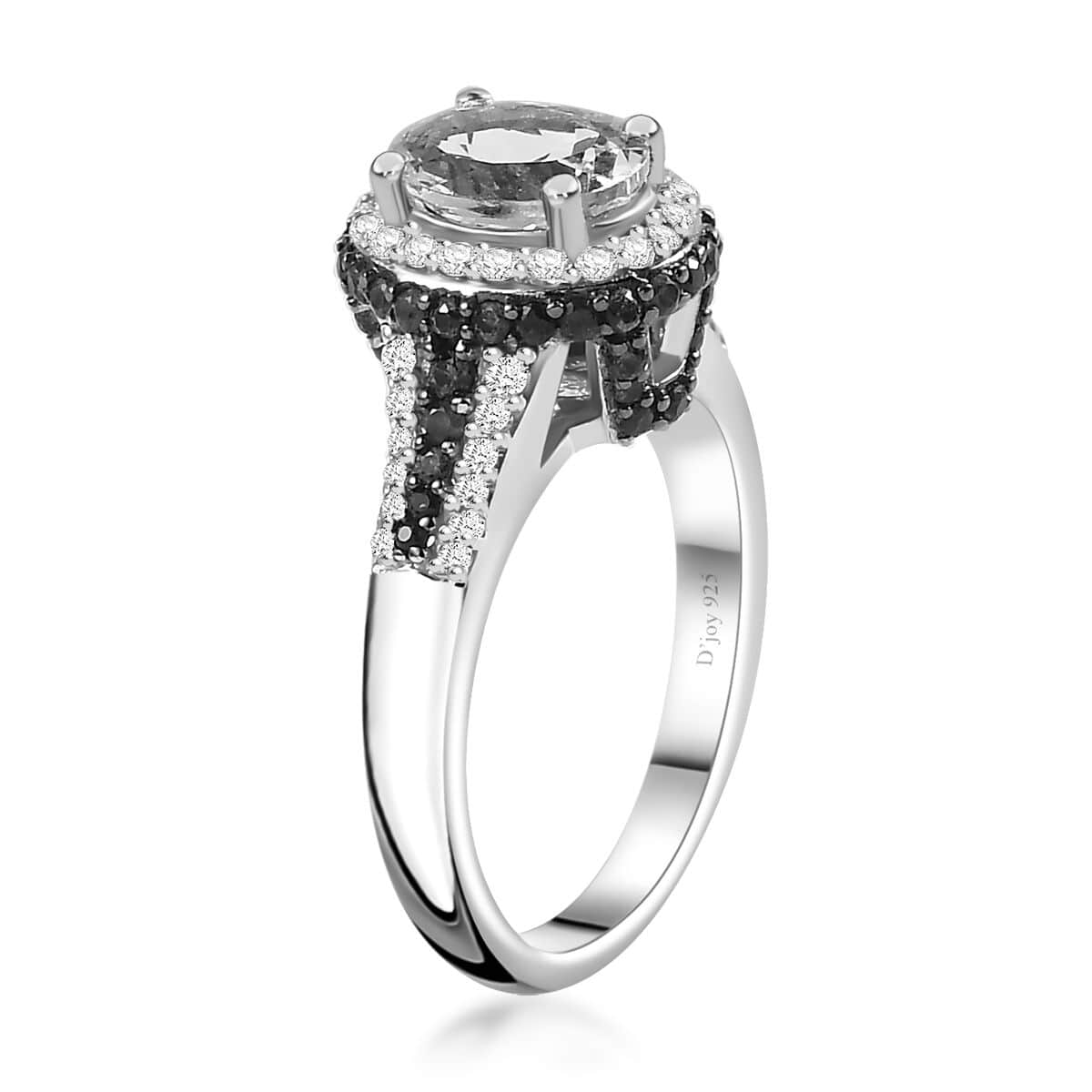 Santa Maria Aquamarine and Multi Gemstone Ring in Platinum Over Sterling Silver (Size 10.0) 2.00 ctw image number 3