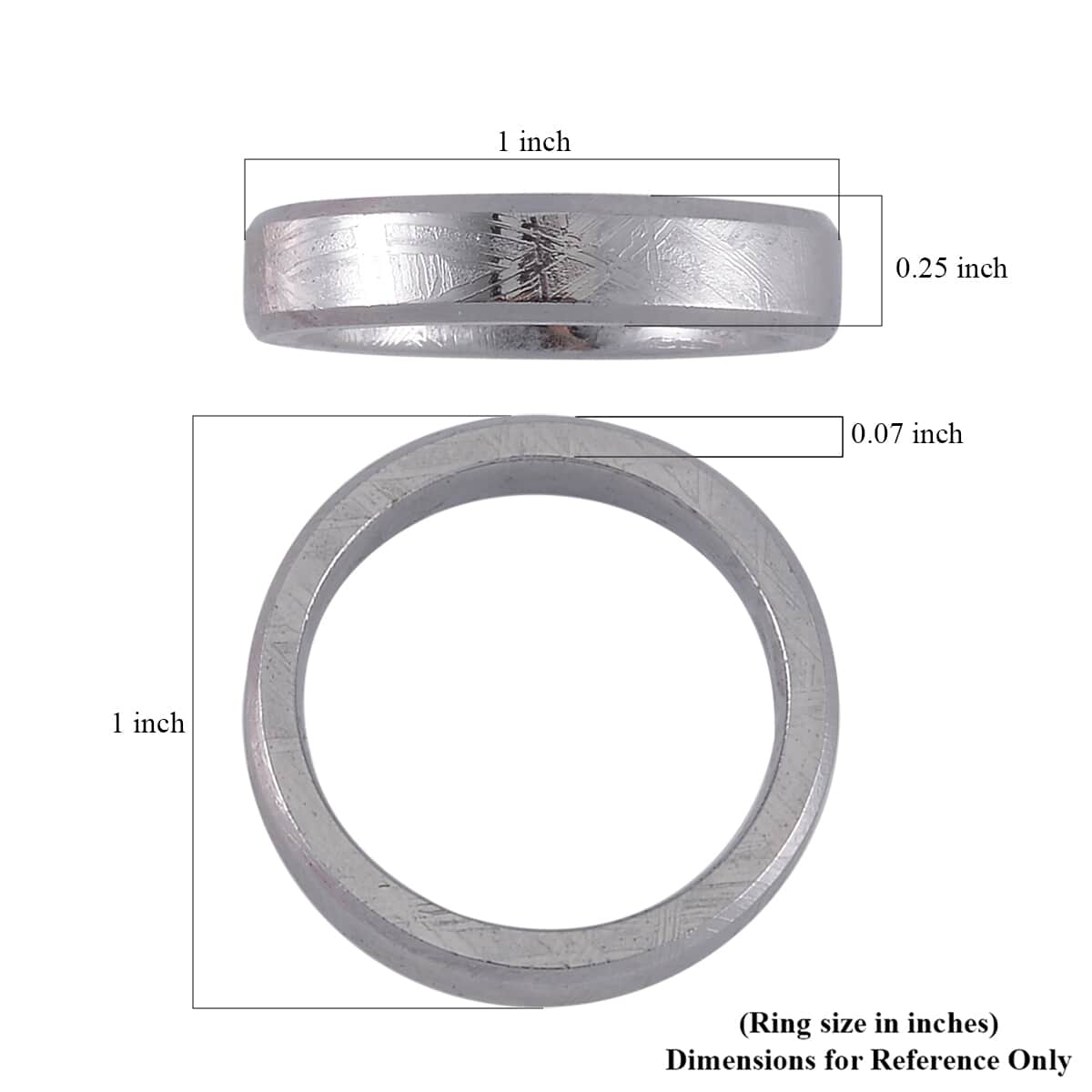 Marvelous Meteorite Men's Band Ring (Size 11.00) image number 4