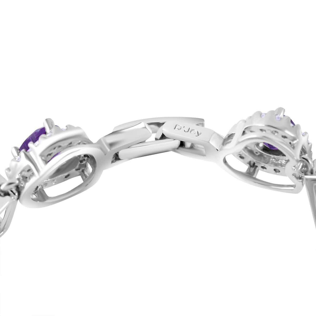 Multi Gemstone Bracelet in Platinum Over Sterling Silver (6.50 In) 9.60 ctw image number 1