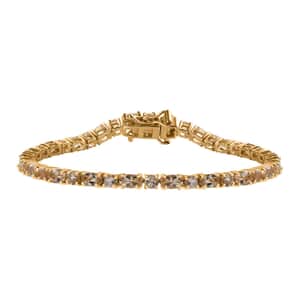 AAA Golden Imperial Topaz Tennis Bracelet in Vermeil Yellow Gold Over Sterling Silver (6.50 In) 8.85 ctw