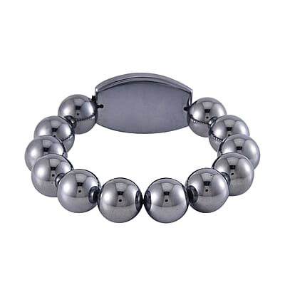 Terahertz Pixiu Carved and Beaded Stretch Bracelet 175.00 ctw
