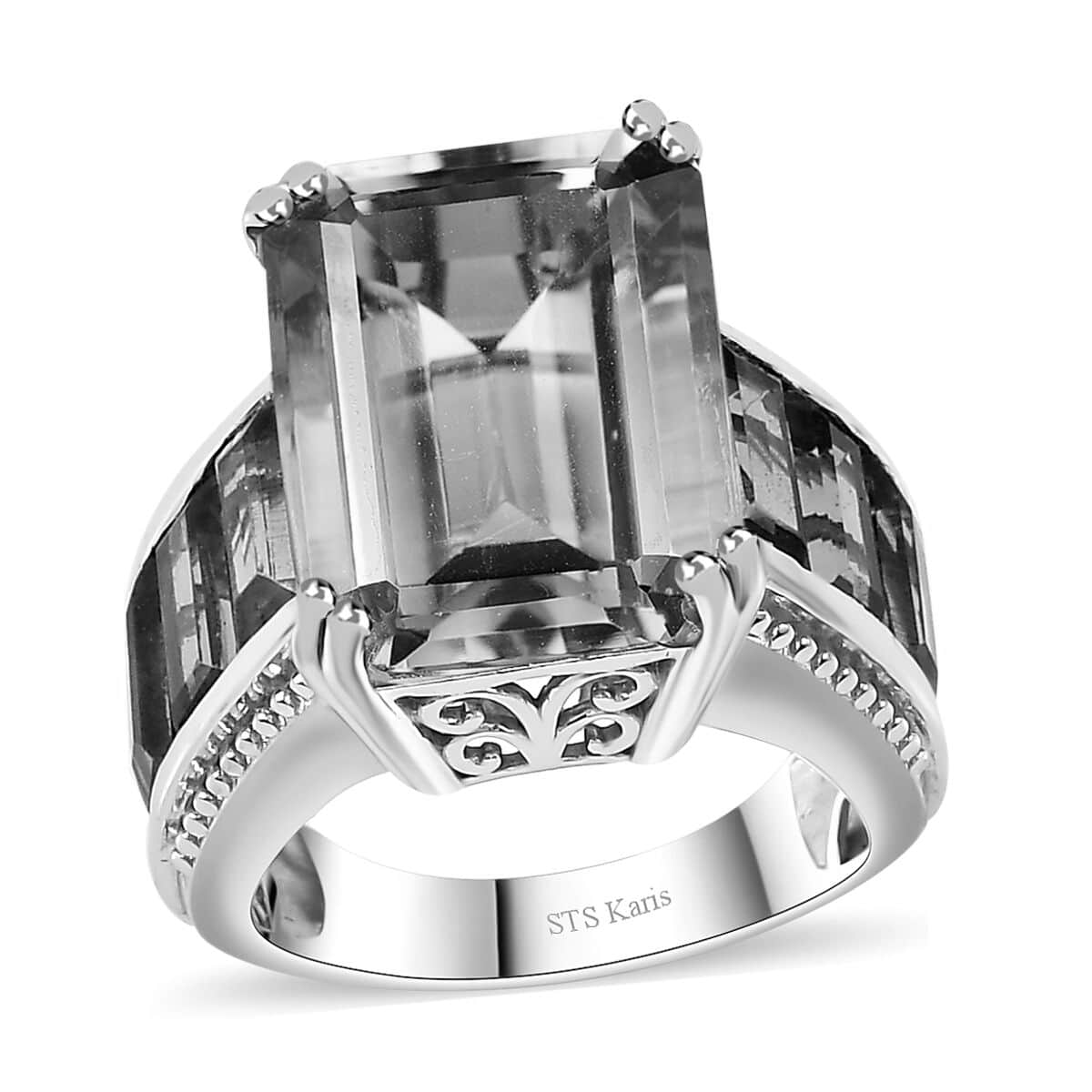 Karis Rose De France Amethyst Ring in Platinum Bond (Size 9.0) 21.15 ctw image number 0