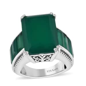 Karis Verde Onyx 18.90 ctw Ring in Platinum Bond (Size 11.0)