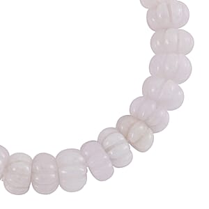 Natural Jade Carved Pumpkin Shape Stretch Bracelet 210.00 ctw