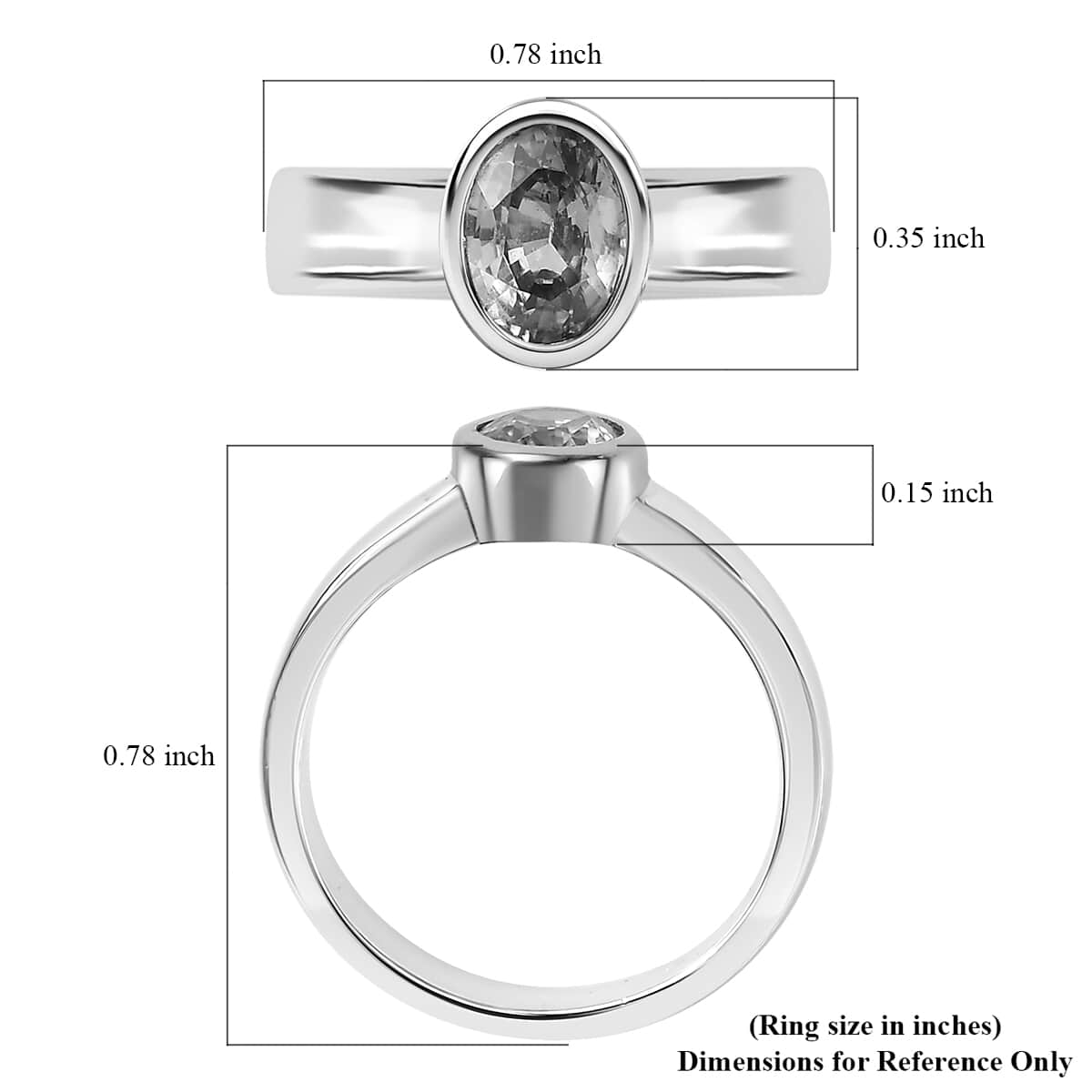 Cambodian Blue Zircon Solitaire Ring in Vermeil YG and Platinum Over Sterling Silver (Size 7.0) 1.25 ctw image number 5