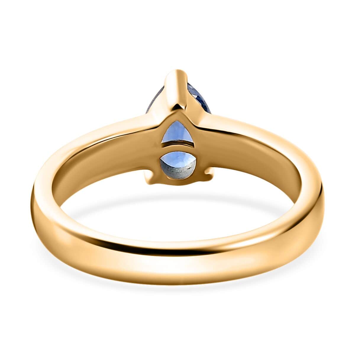 Kashmir Kyanite Solitaire Ring in Vermeil Yellow Gold Over Sterling Silver (Size 5.0) 0.85 ctw image number 4