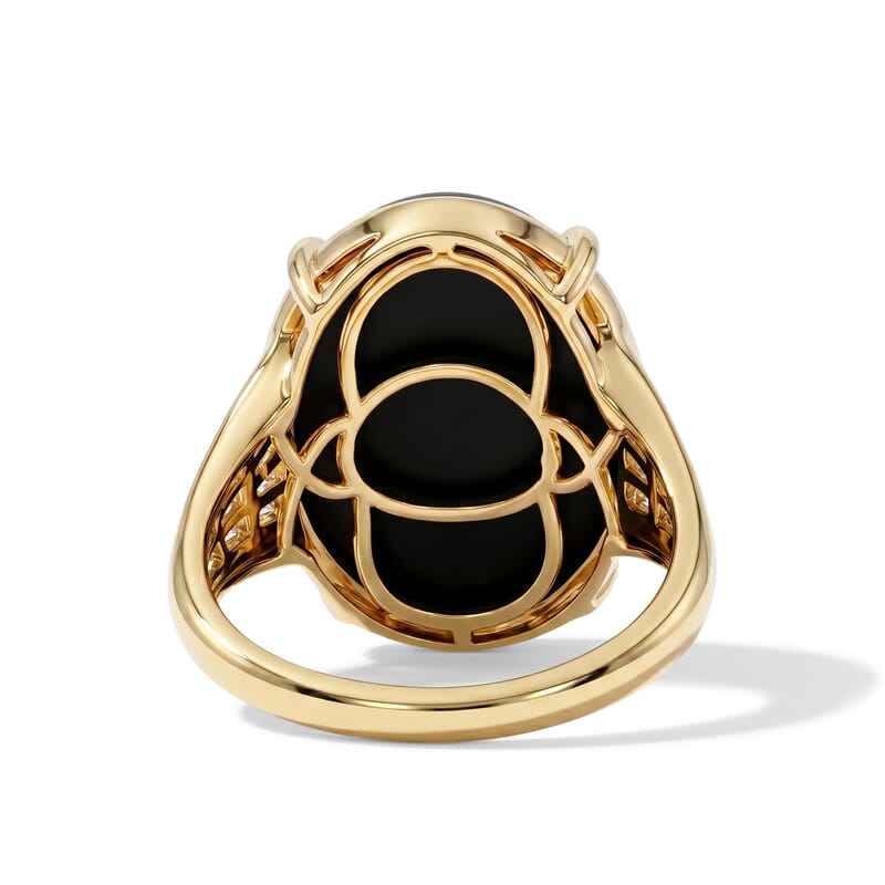 AAA Boulder Opal and White Zircon 8.12 ctw Ring in Vermeil Yellow Gold Over Sterling Silver (Size 9.0)