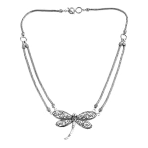 Bali Legacy Dragonfly Necklace in Sterling Silver 36.25 Grams 20 Inches
