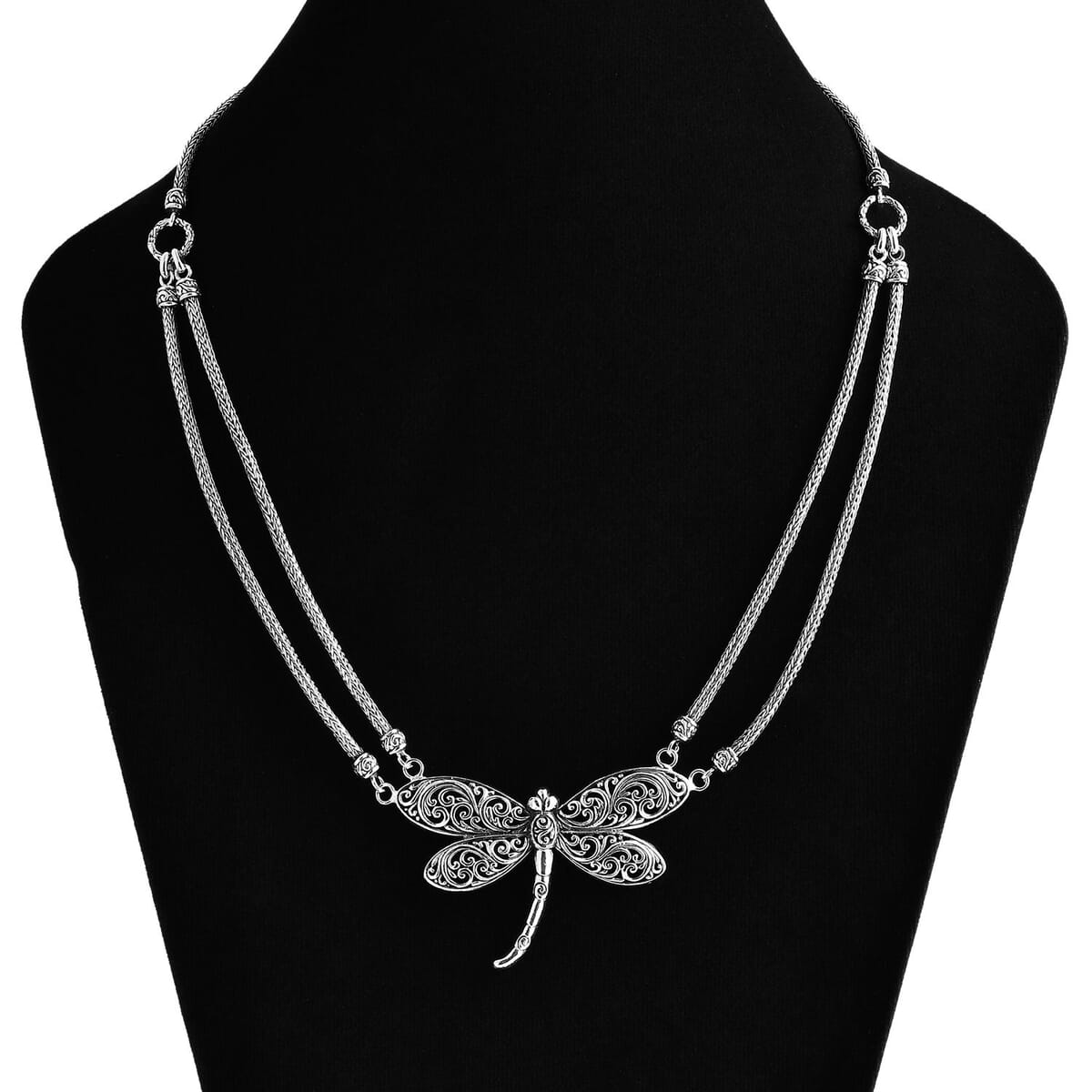 Bali Legacy Dragonfly Necklace in Sterling Silver 36.25 Grams 20 Inches image number 2