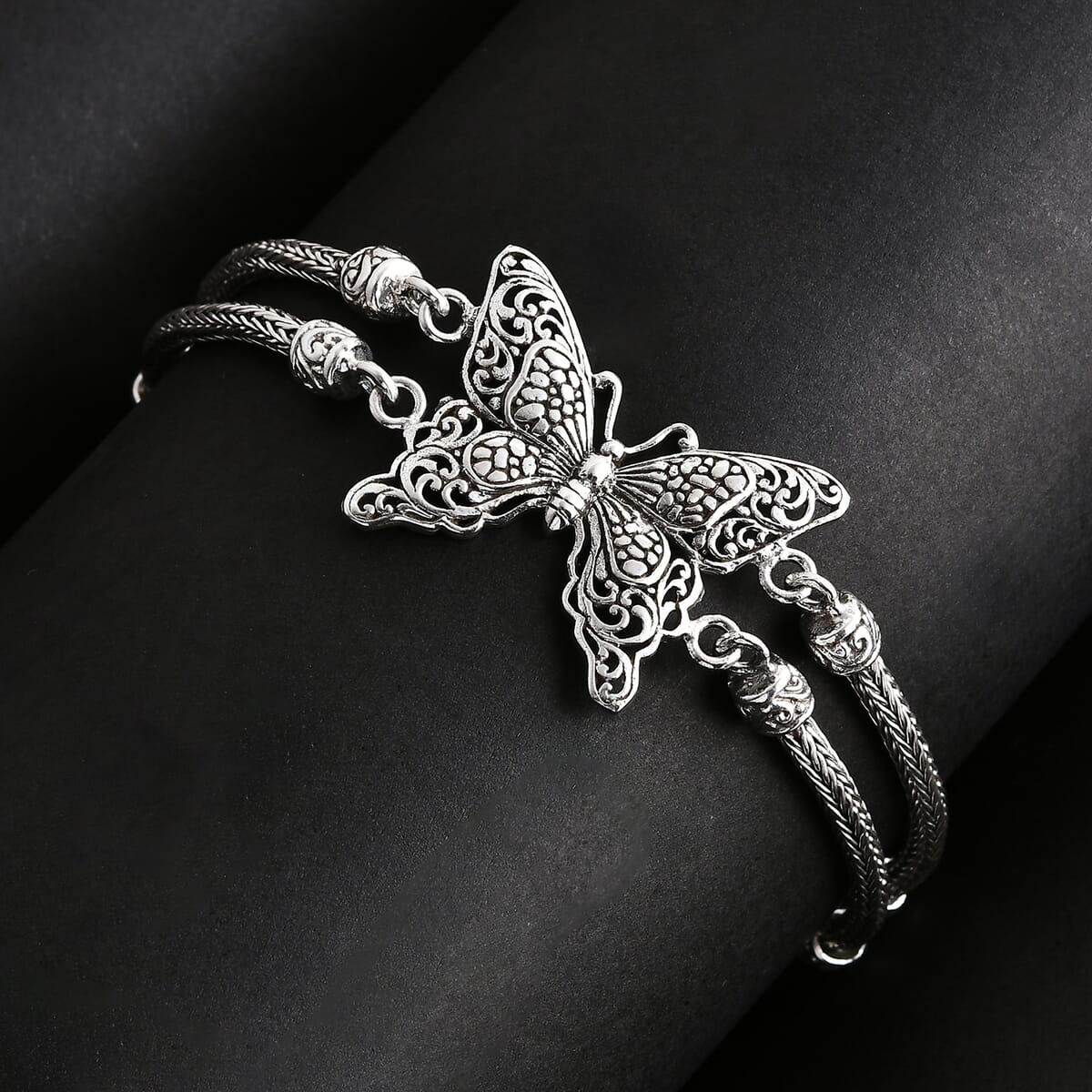 TLV Sterling Silver Bracelet (Size - 8), Silver Wt. 20 g (8.00 In) image number 1