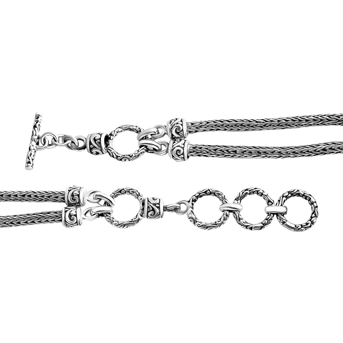 TLV Sterling Silver Bracelet (Size - 8), Silver Wt. 20 g (8.00 In) image number 4