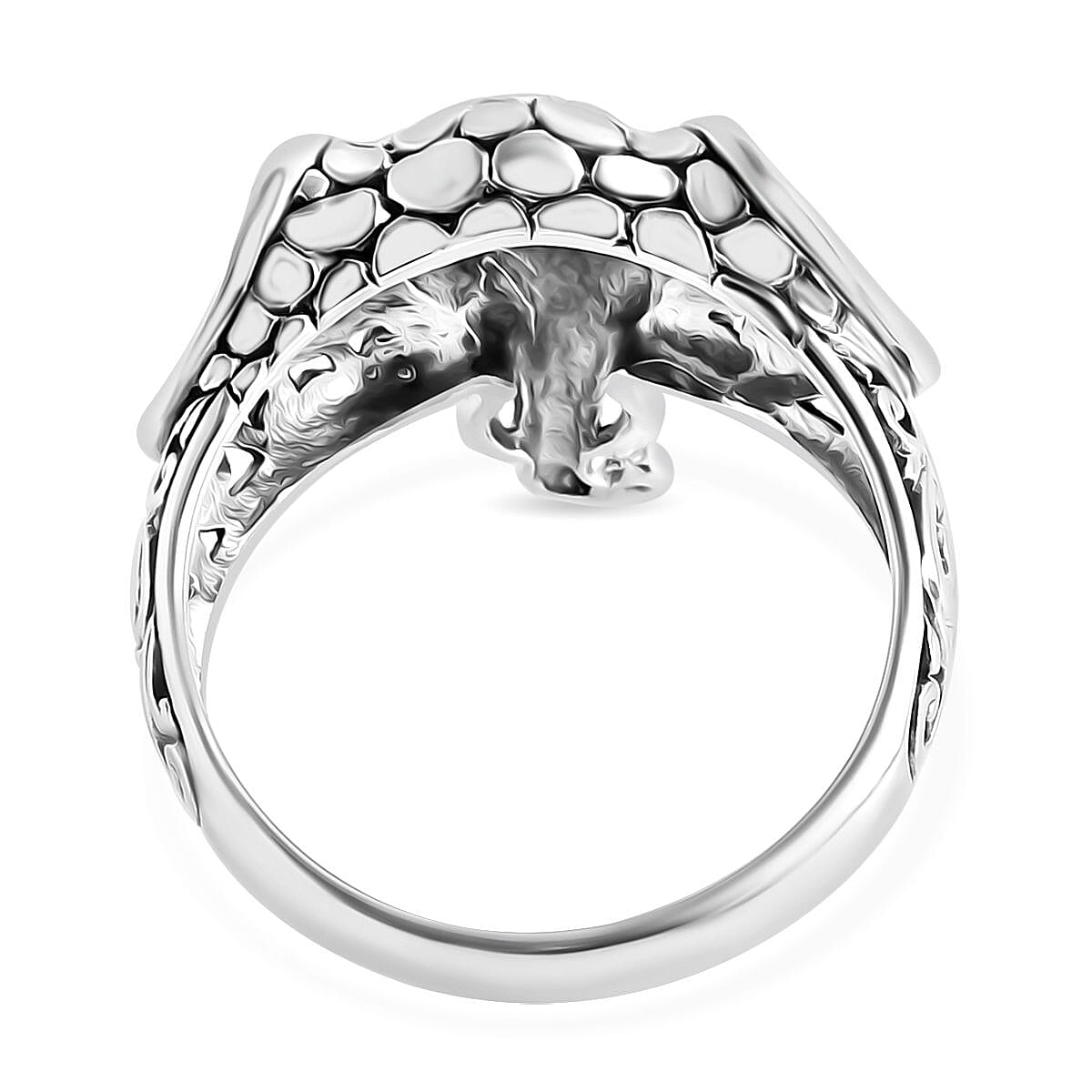 Bali Legacy Elephant Ring in Sterling Silver (Size 5.0) 4.85 Grams image number 4