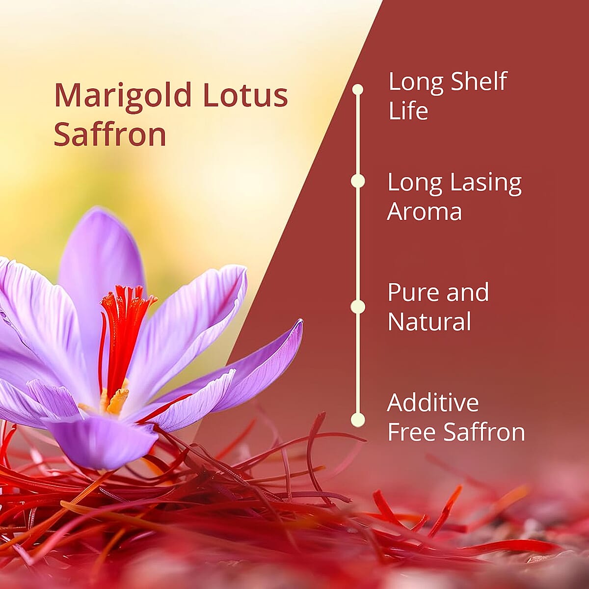 Marigold Lotus 100% Pure Authentic Kashmiri Saffron 2grams image number 4