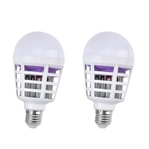 Homesmart Set of Two 2-in-1 LED and Mosquito Killing Bulb (15W, Lumen - 1200, Base -E27)
