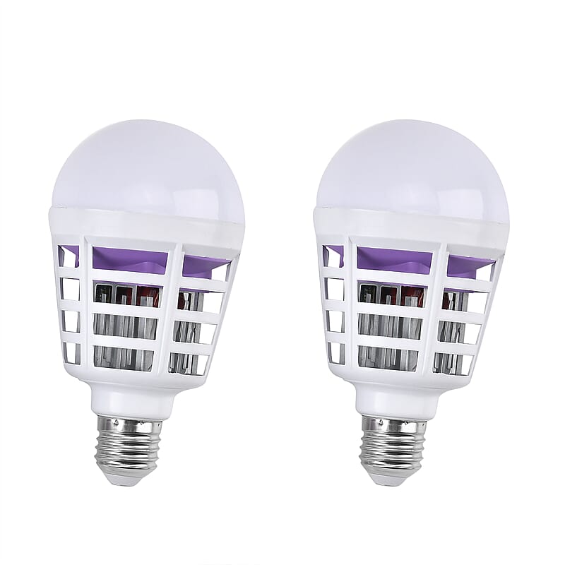 Homesmart Set of Two 2-in-1 LED and Mosquito Killing Bulb (15W, Lumen - 1200, Base -E27)