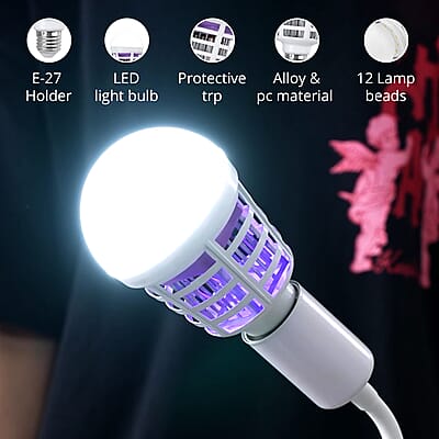 Homesmart Set of Two 2-in-1 LED and Mosquito Killing Bulb (15W, Lumen - 1200, Base -E27)