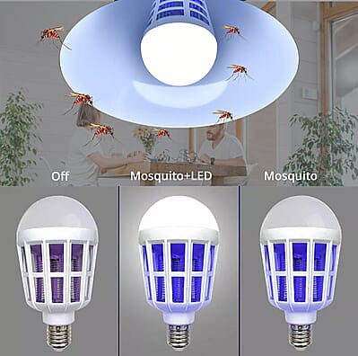 Homesmart Set of Two 2-in-1 LED and Mosquito Killing Bulb (15W, Lumen - 1200, Base -E27)