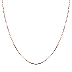 Vermeil RG Over Sterling Silver Chain (24 Inches) 3.40 g