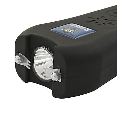 Closeout Streetwise Black Stun Gun with Flash Light, Alarm and Carry Case (5x1.5)