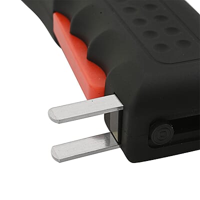 Closeout Streetwise Black Stun Gun with Flash Light, Alarm and Carry Case (5x1.5)