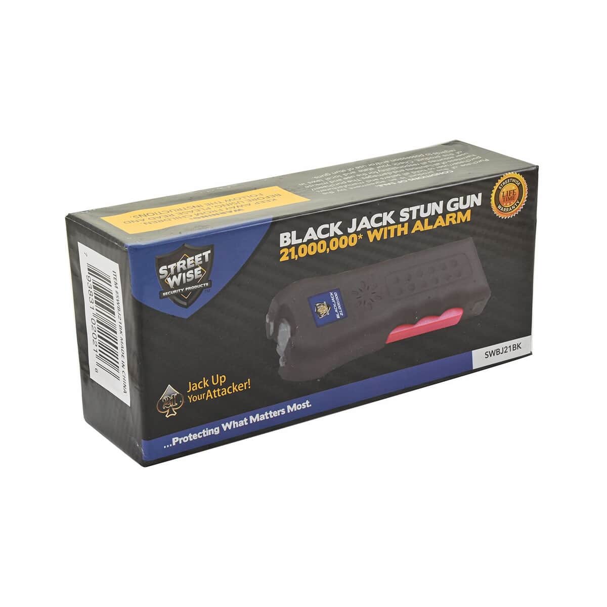 Streetwise Black Stun Gun with Flash Light, Alarm and Carry Case (5x1.5) image number 3