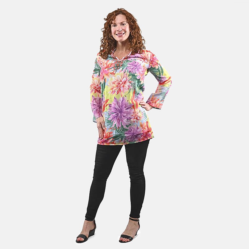 Banana Boat Purple Floral Sun Dress - M