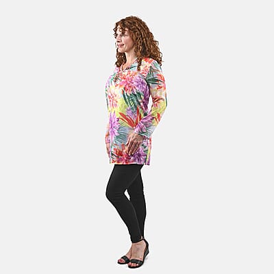 Banana Boat Purple Floral Sun Dress - M