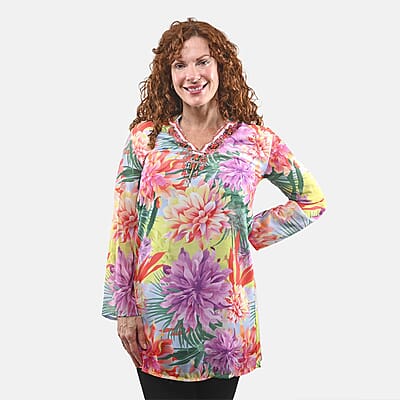 Banana Boat Purple Floral Sun Dress - M