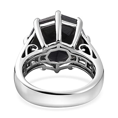 Malagasy Labradorite Solitaire Ring in Platinum Over Sterling Silver (Size 10.0) 10.15 ctw