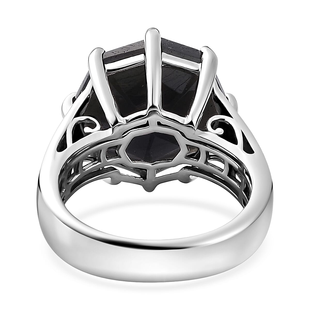 Malagasy Labradorite Solitaire Ring in Platinum Over Sterling Silver (Size 10.0) 10.15 ctw image number 5