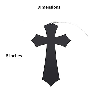 Livmore Black Set of 3 Beaded Cross Hanging