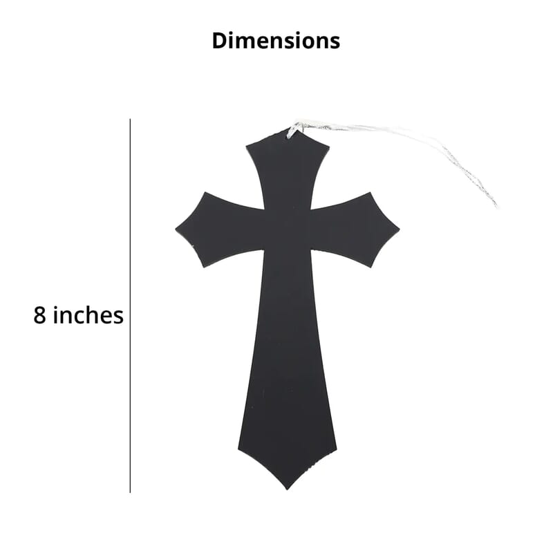 Livmore Black Set of 3 Beaded Cross Hanging