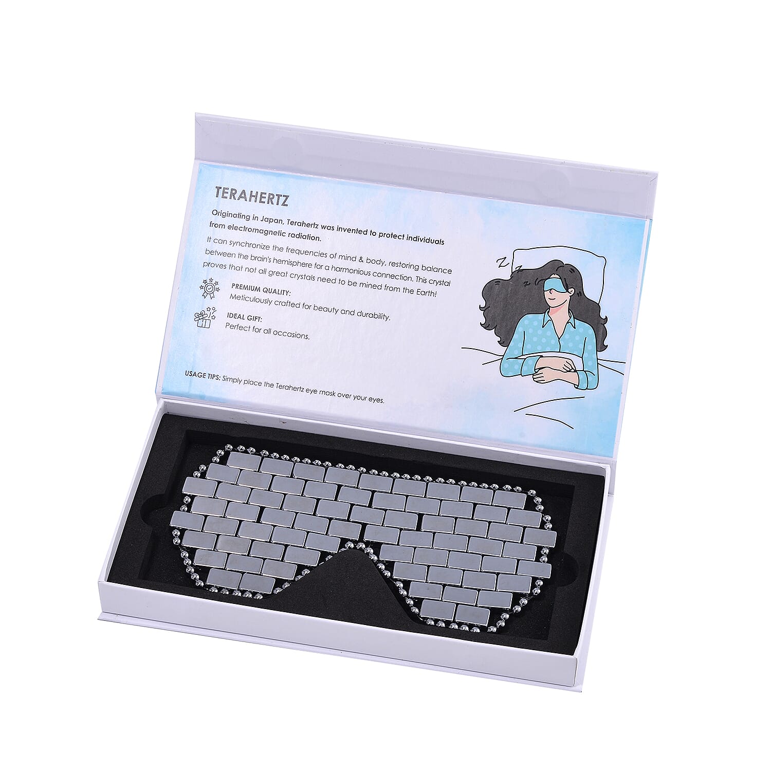 Terahertz Relaxing Eye Cooling Cover Mask 640.00 ctw