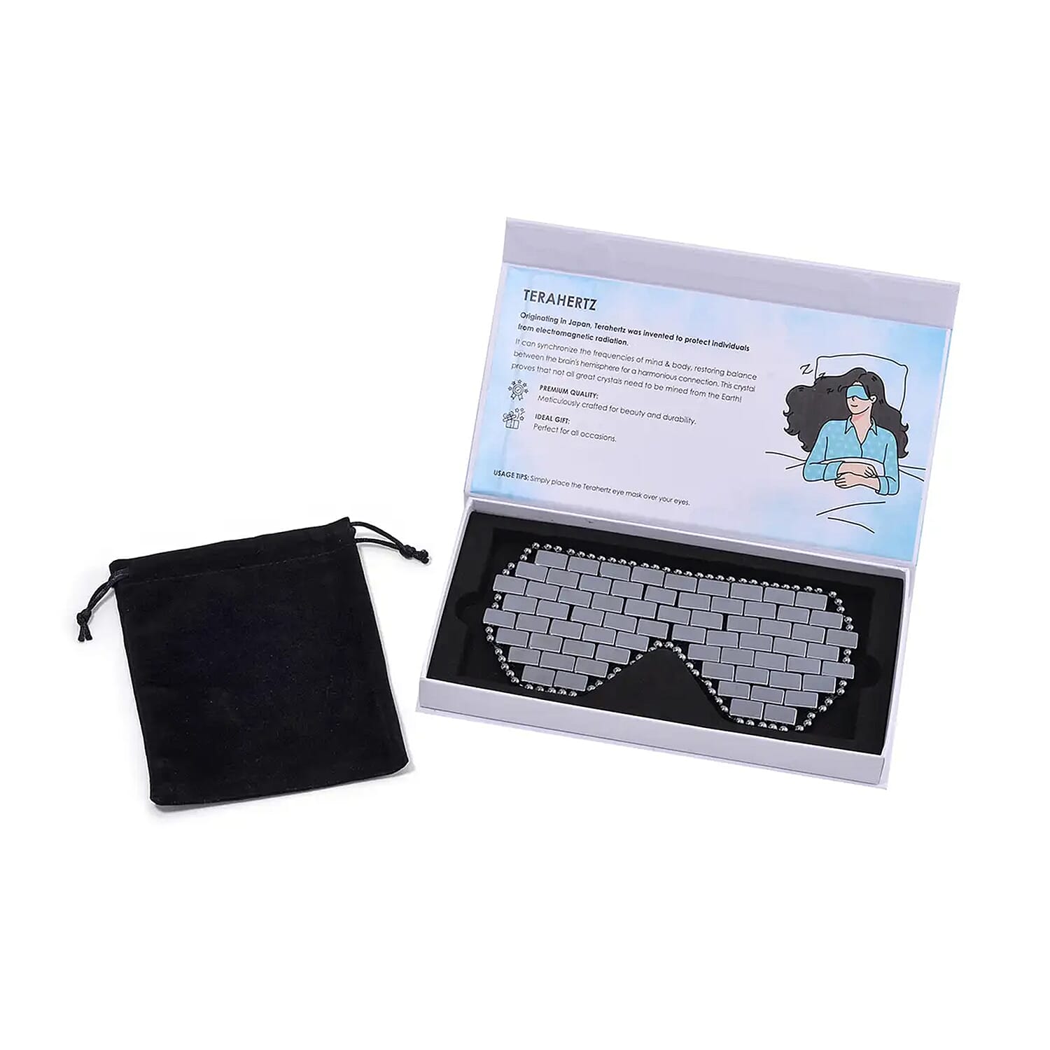 Terahertz Relaxing Eye Cooling Cover Mask 640.00 ctw