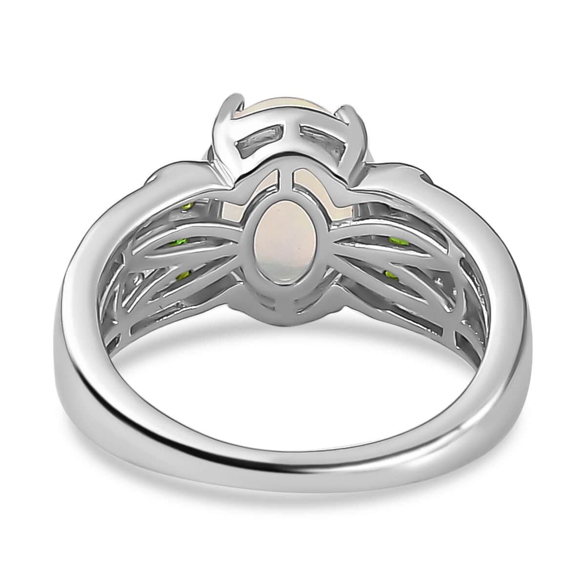 Premium Ethiopian Welo Opal and Multi Gemstone Ring in Platinum Over Sterling Silver (Size 10.0) 1.60 ctw image number 5