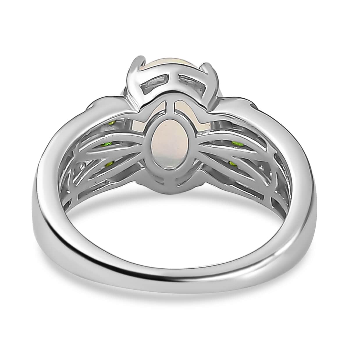 Premium Ethiopian Welo Opal and Multi Gemstone Ring in Platinum Over Sterling Silver (Size 8.0) 1.60 ctw image number 5