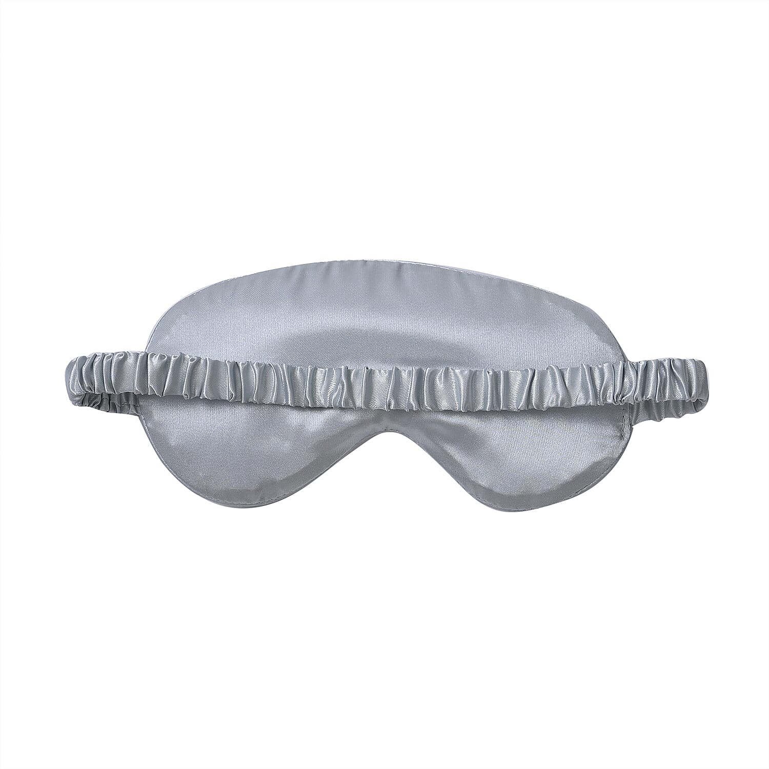 Silver 5 Piece Satin Sleep Set (2x Pillow Case, Eye Mask, Scrunchie, & Pouch)