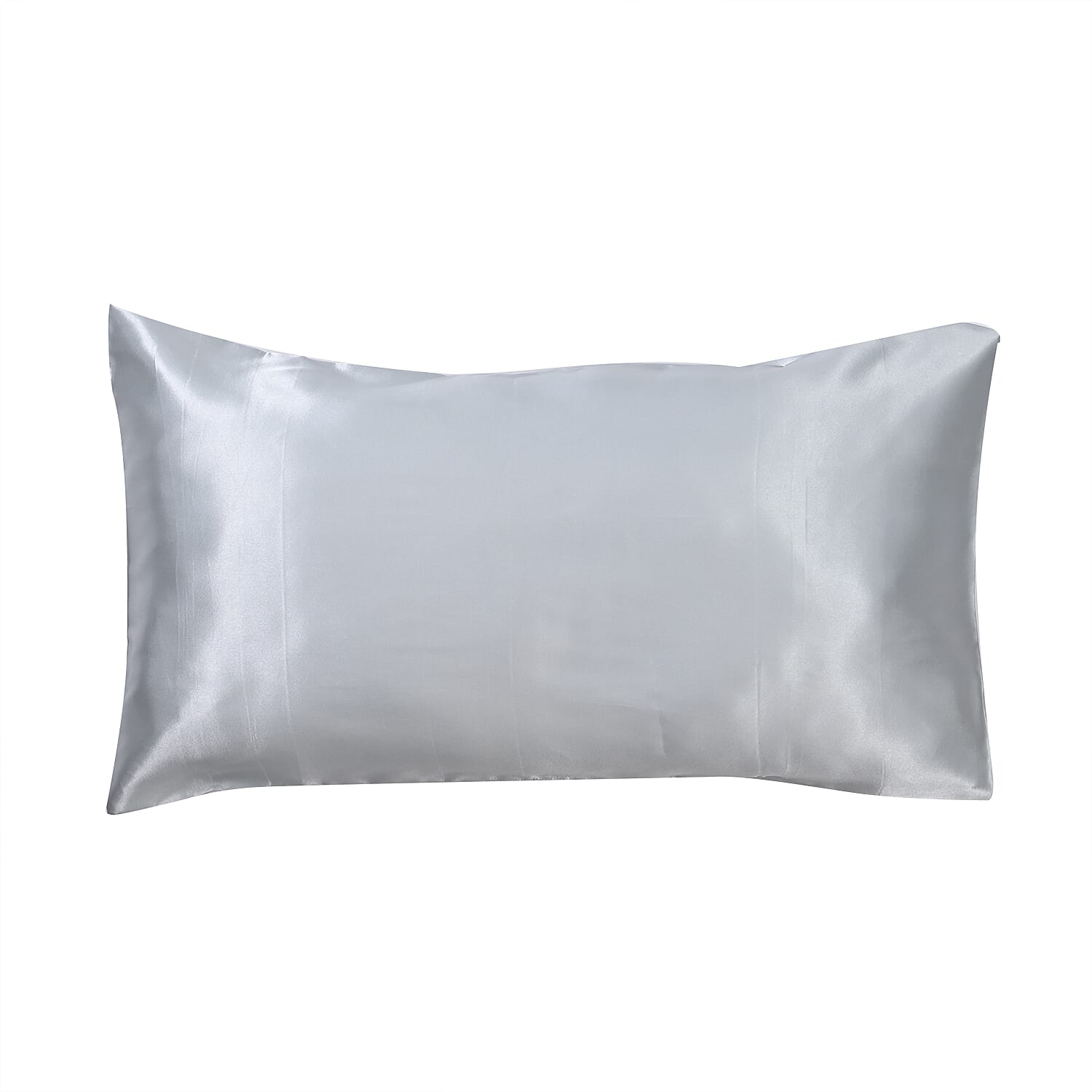 Silver 5 Piece Satin Sleep Set (2x Pillow Case, Eye Mask, Scrunchie, & Pouch)
