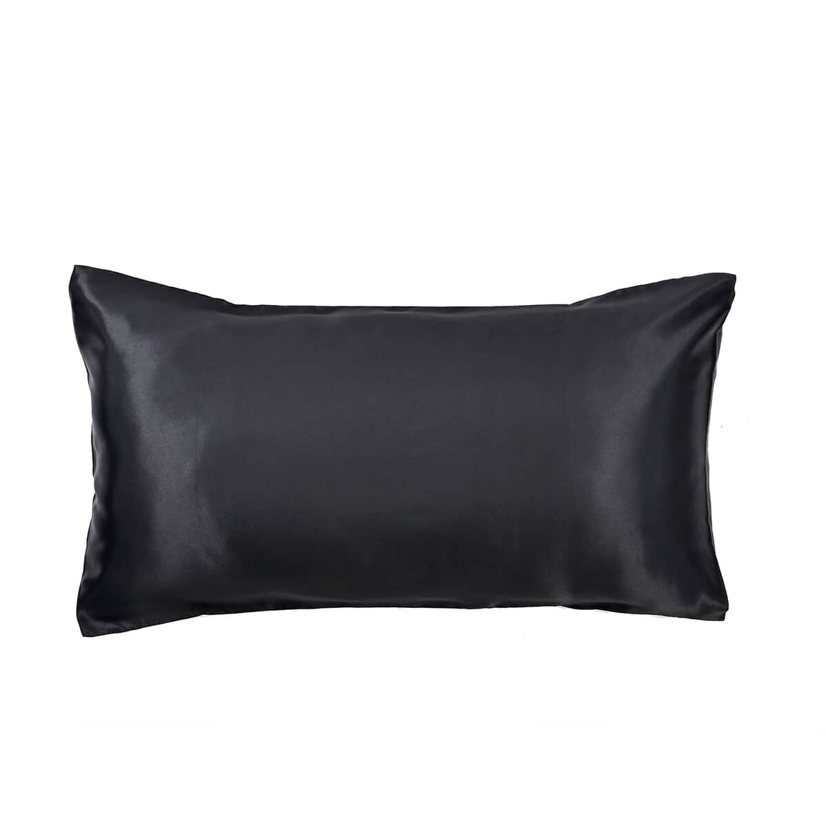 Black 5 Piece Satin Sleep Set (2x Pillow Case, Eye Mask, Scrunchie, & Pouch) image number 8