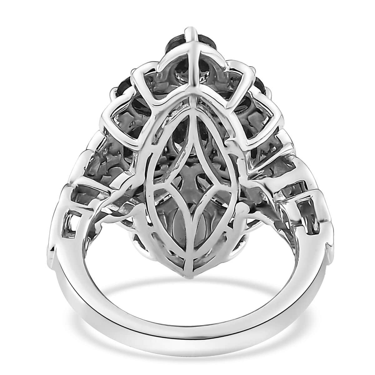 Karis Mozambique Garnet Elongated Ring in Platinum Bond (Size 6.0) 5.00 ctw image number 4