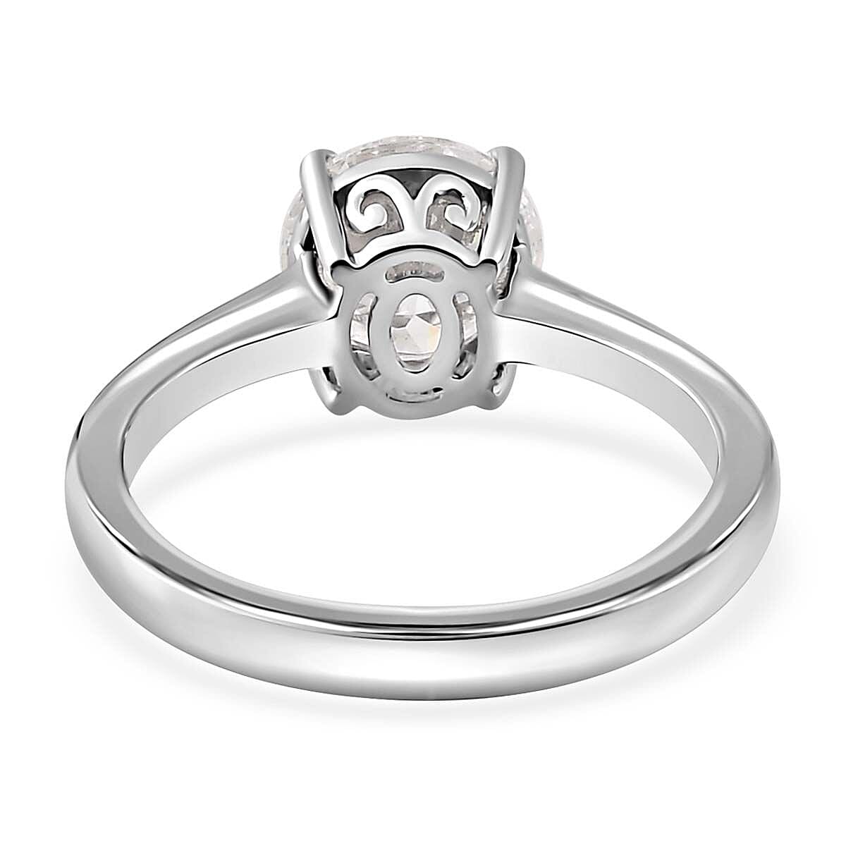 950 Platinum Moissanite Solitaire Ring (Size 5.0) 4 Grams 1.75 ctw image number 5