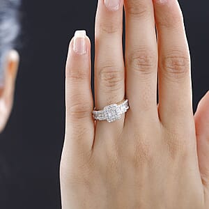 Luxoro 14K Yellow Gold G-H I3 White Diamond Ring (Size 9.0) 1.00 ctw