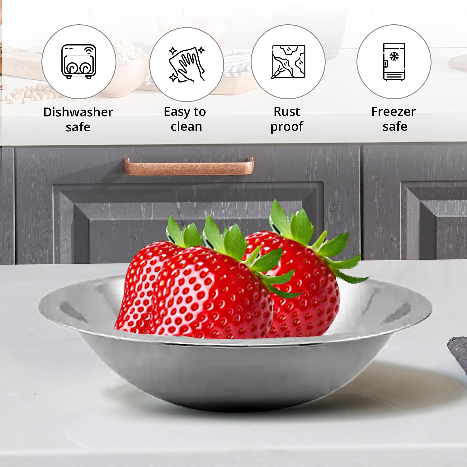 Kitchen Diva 5PC Mixing Bowl Set
