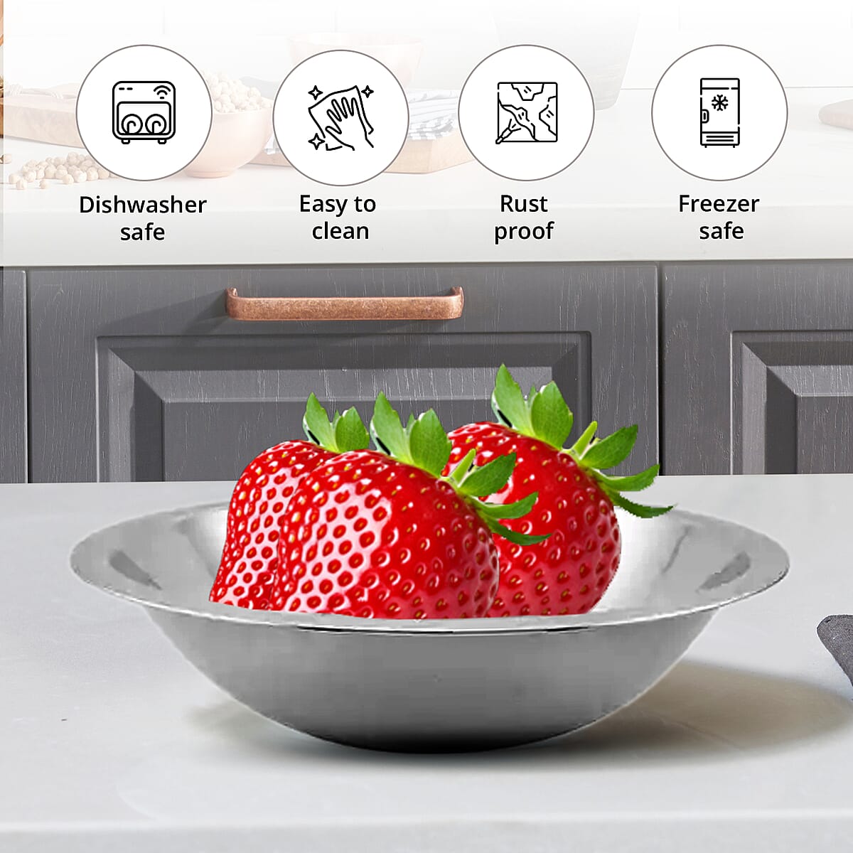 Kitchen Diva 5PC Mixing Bowl Set image number 4